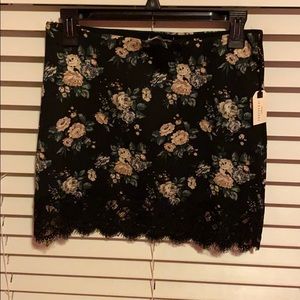 Forever 21 Floral Mini Skirt